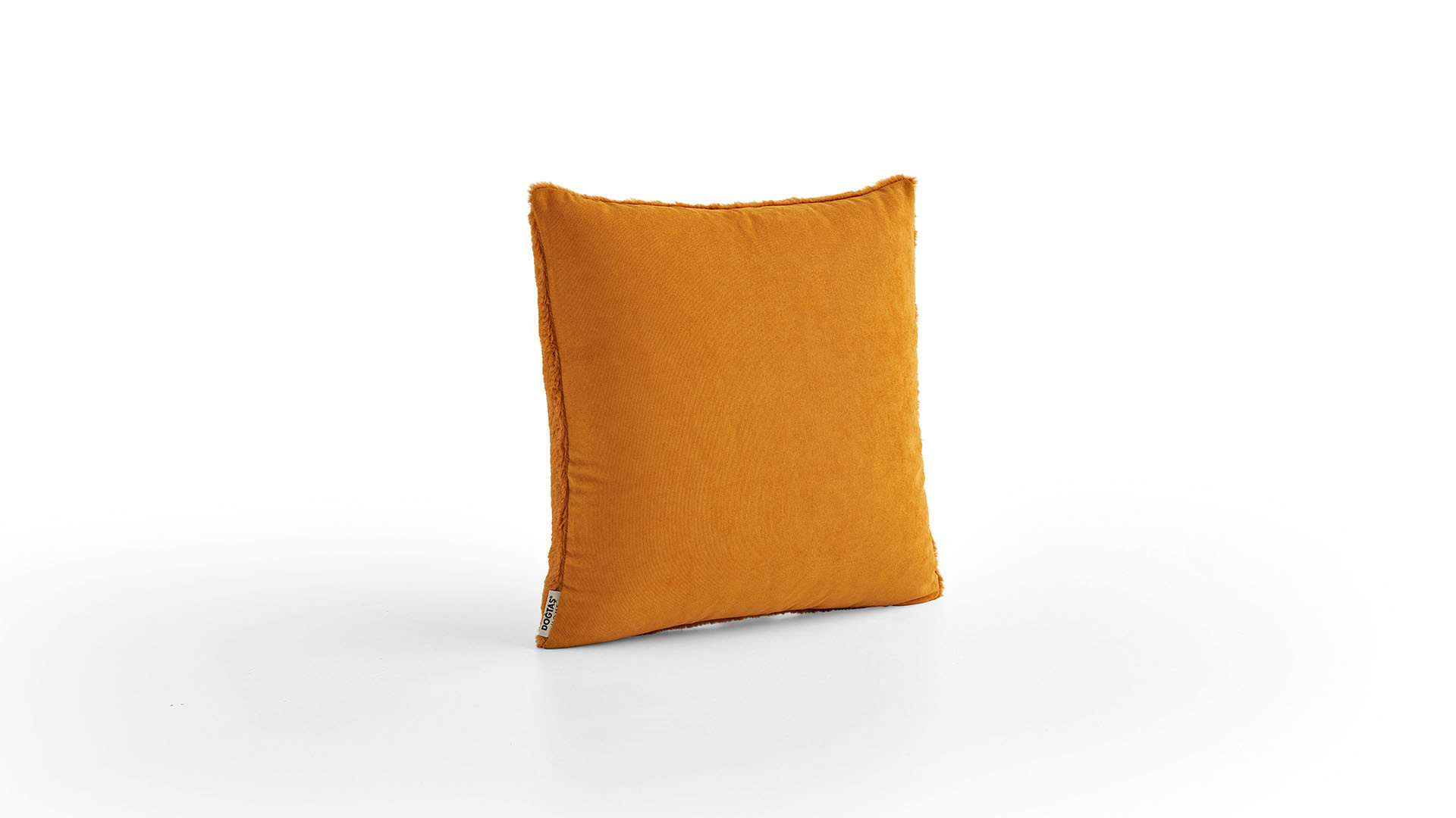 Mustard Plush Lace Pillow