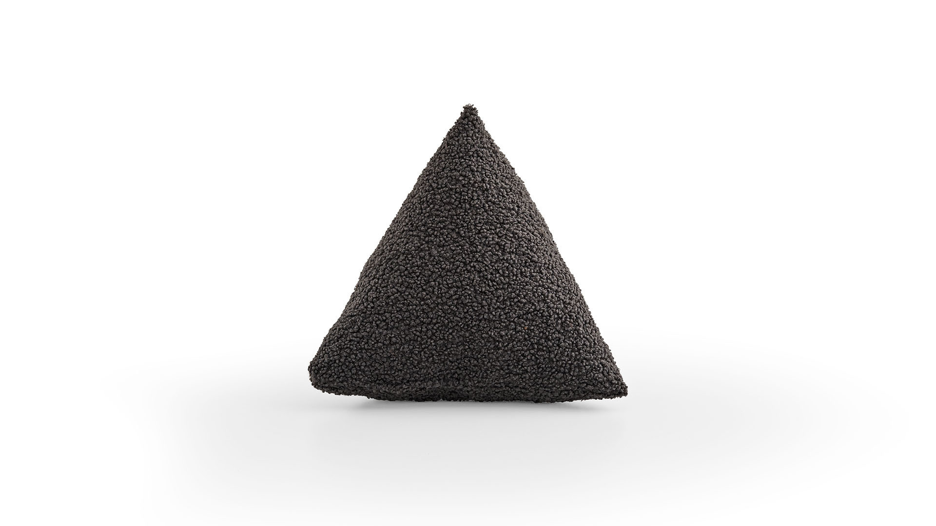 Triangle Anthracite Lace Pillow