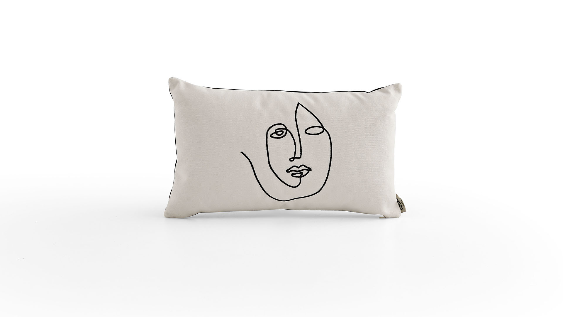Embroidery Face Coussin