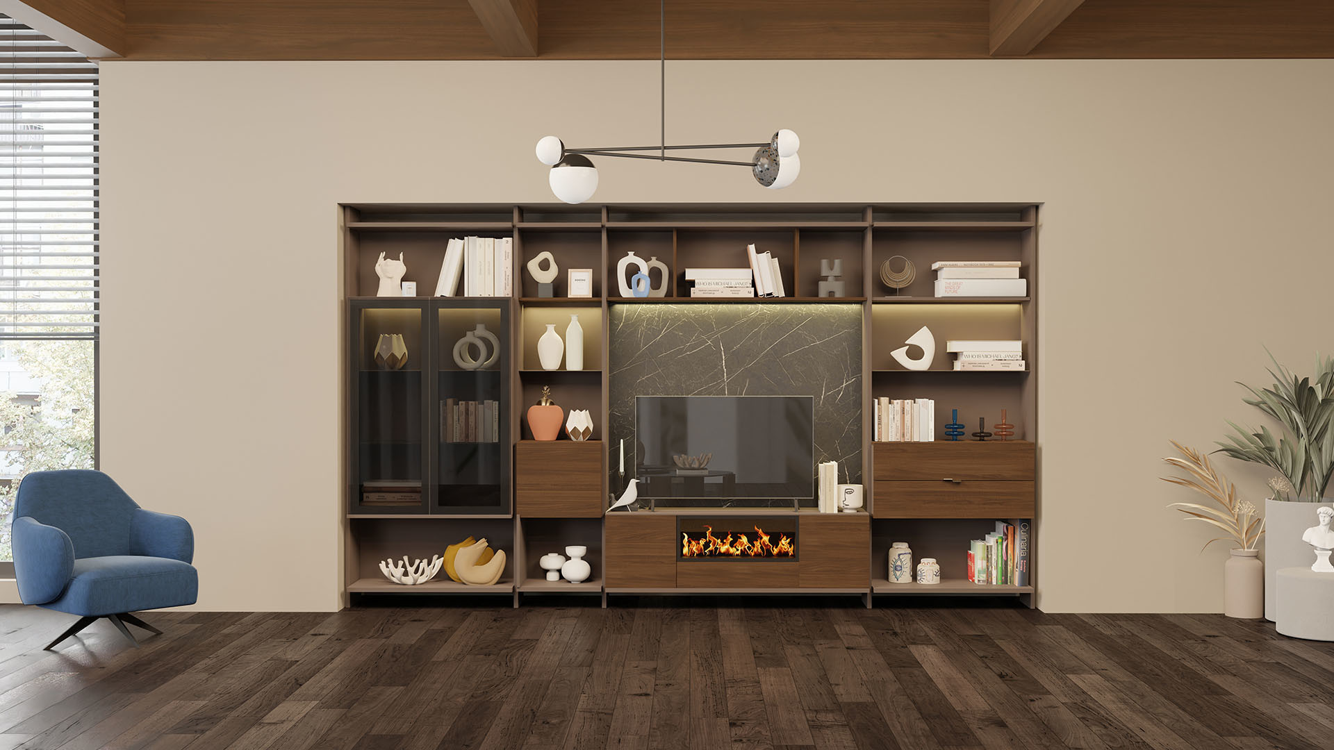 Flexa Wall Unit Wide Module With Drawers