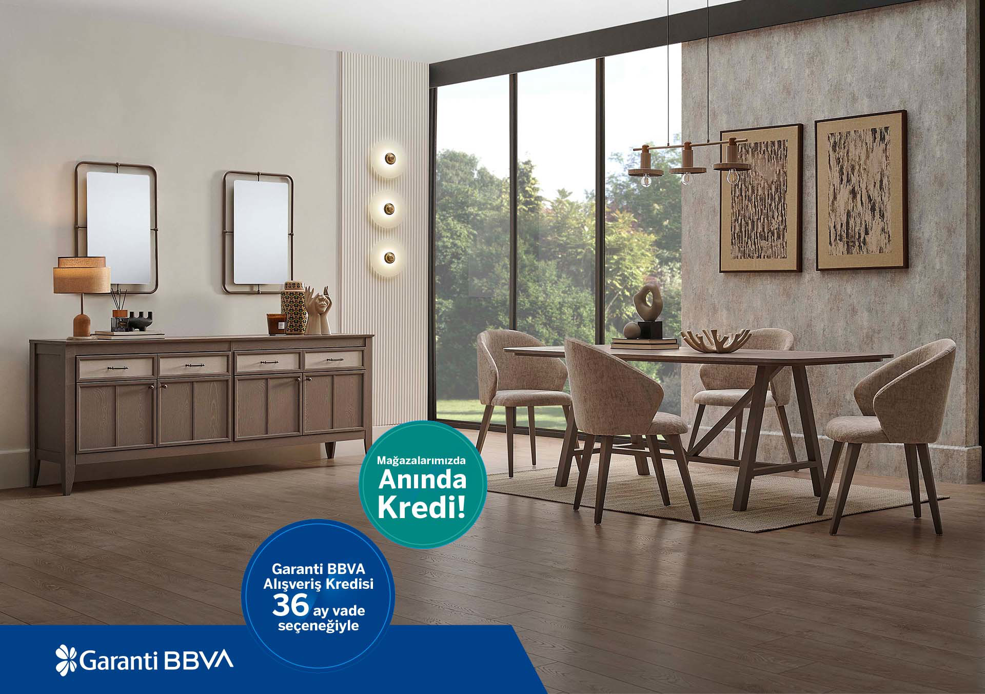 Garanti BBVA Alışveriş Kredisi 36 ay vade seçeneği ile!