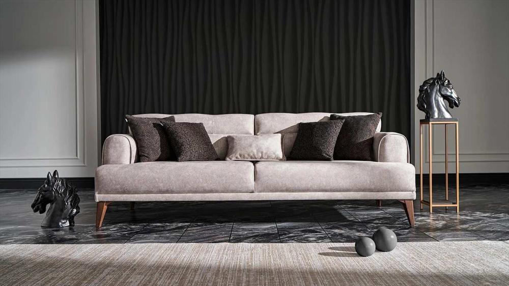 beige and white sofa for black home decor living room