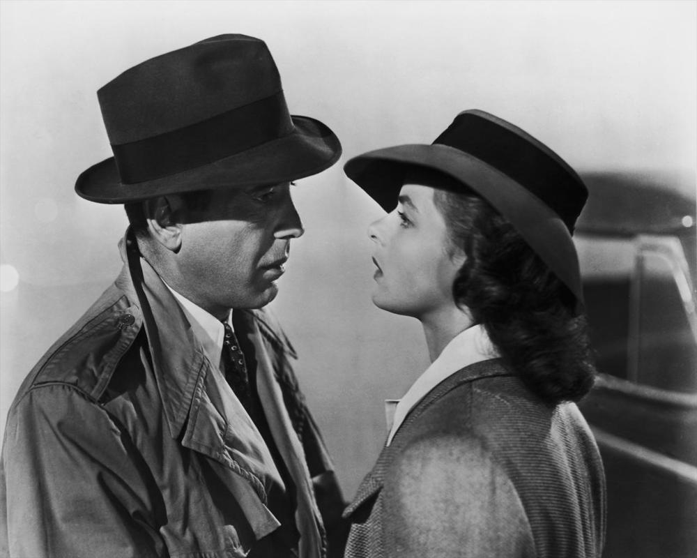 Casablanca filminden romantik bir sahne